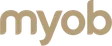 MYOB logo in gold